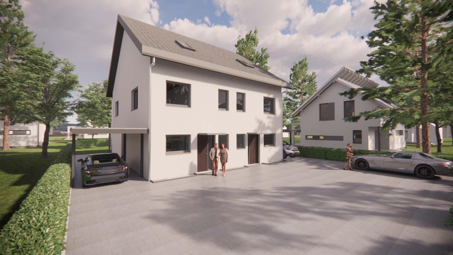 Doppelhaus Steinmeisterweg 13 – Außenansicht
